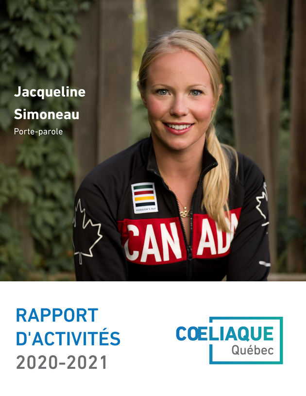 CoeliaqueQc's tweet photo. En 2020-2021, Jacqueline Simoneau est devenue porte-parole de Coeliaque Québec. 💙 
Pour en savoir plus sur l'organisme, consultez le rapport d'activités 2020-2021. 
https://t.co/8ieWsyW1g4 https://t.co/cgvAz9twTN