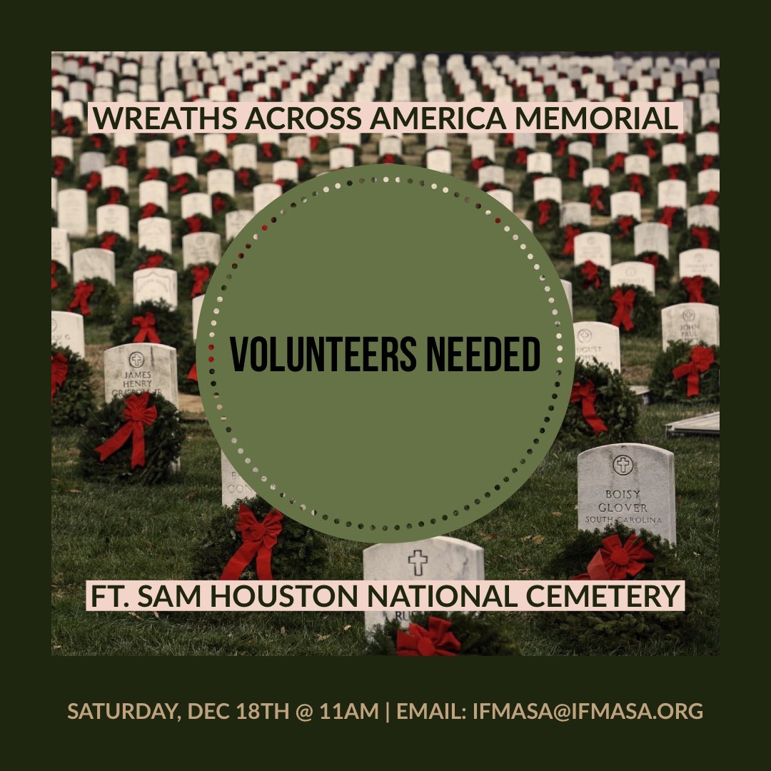 IFMASAT's tweet image. Visit wreathsacrossamerica.org for more information! #IFMA #IFMASA