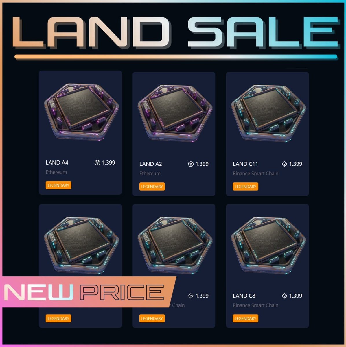 Dear SpaceY´s!

🏰  What is the first thing you need to be a colonist on Mars? A home base - but the land for it is of course not unlimited.

🛒 Due to the high demand we have a new price: for 1399 Spay you can now lay the foundation for your Mars adventure.