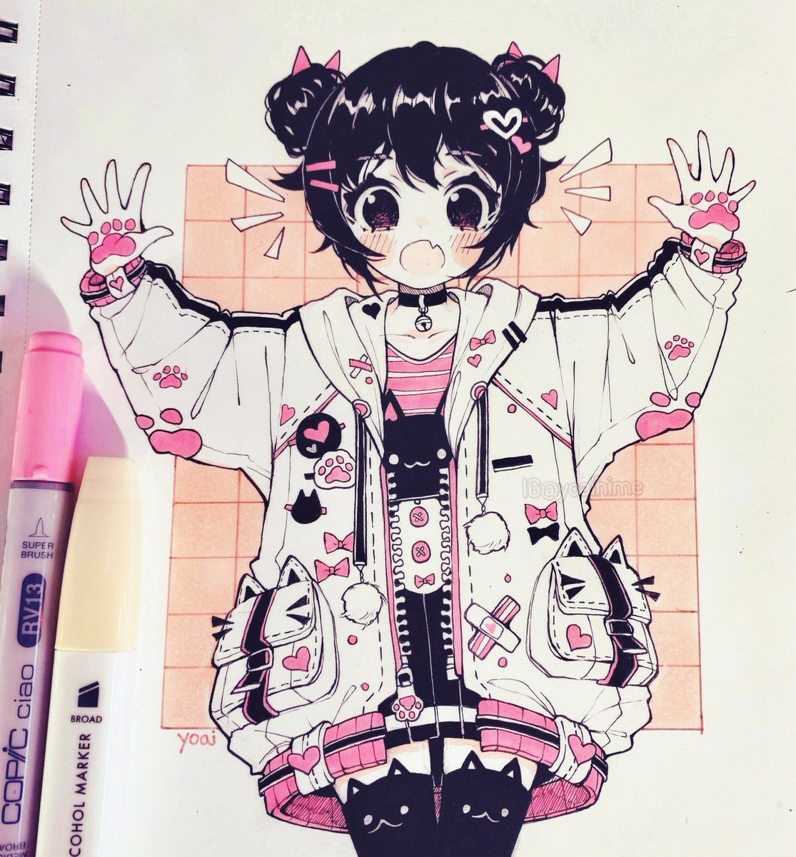 Yoaihime's tweet photo. 🐱💖 https://t.co/UESWjbao6l