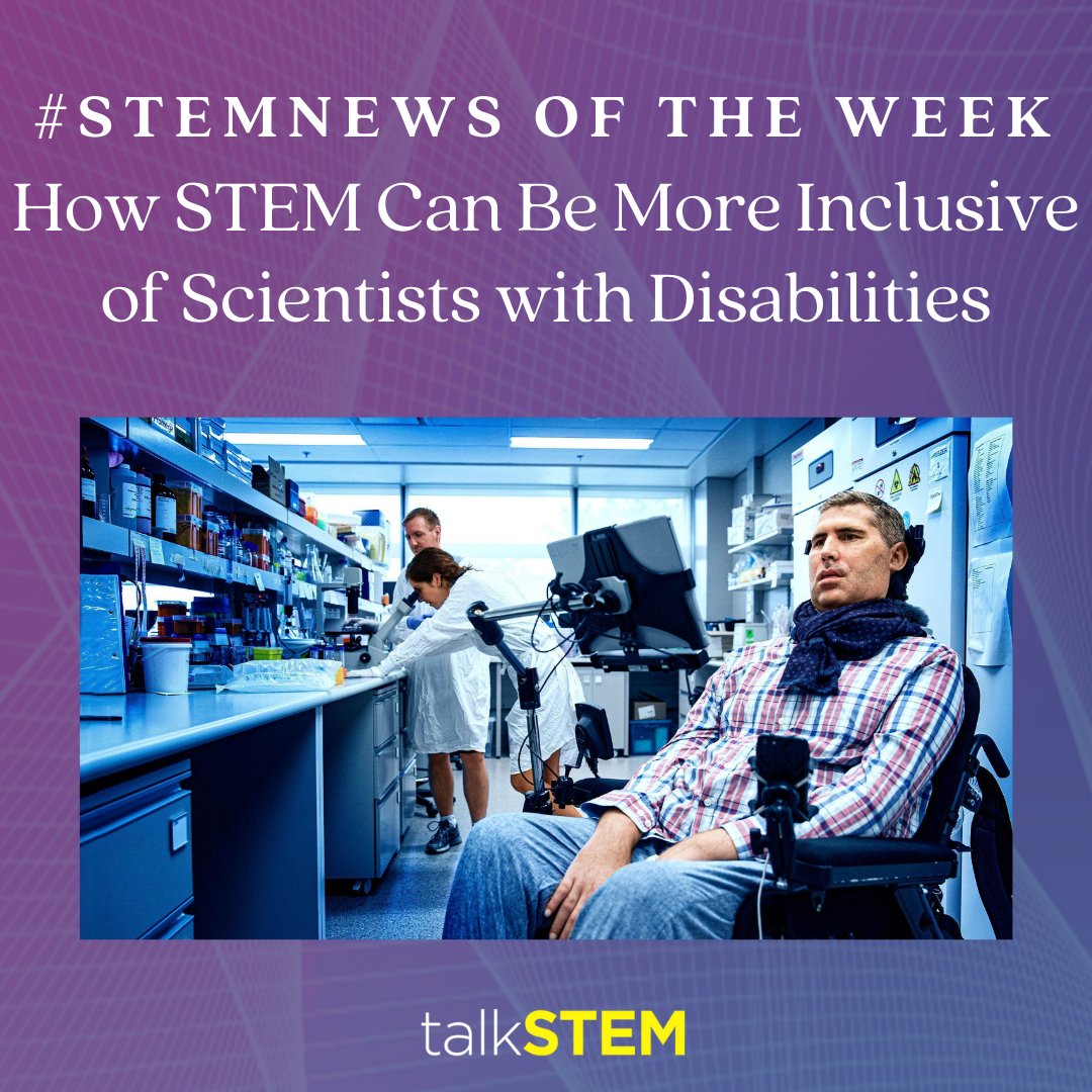 talkingSTEM's tweet photo. A 2019 report found that only 10% of employed scientists reported having a disability, which is half the percentage for undergraduates. 🔬Molecular biologist @jjyerbury speaks on how we can help end the stigma around disabilities in the #STEM field. 
➡️ https://t.co/nMCnJwEaI6 https://t.co/Sr4Qq8BYgl