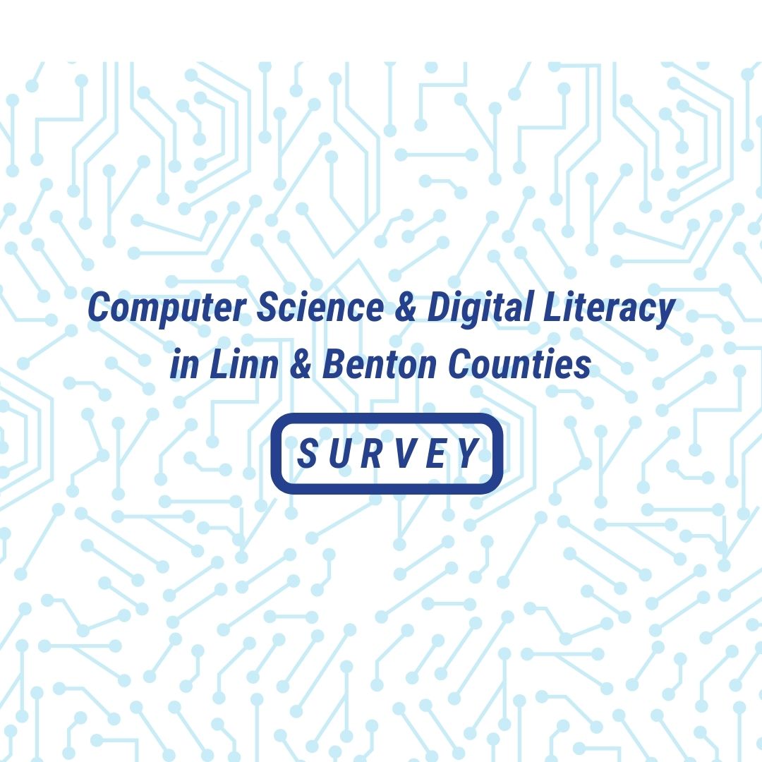 MidValleySTEM's tweet photo. Educators, students, and parents!

We are working to better understand the computer science and digital literacy landscape in Linn &amp; Benton Counties and we'd love your input!   

Please complete this survey: https://t.co/7LNIxsFeN7.

@STEMOregon 
@northweststem 
@pdxstem https://t.co/N6qrsDWGXH