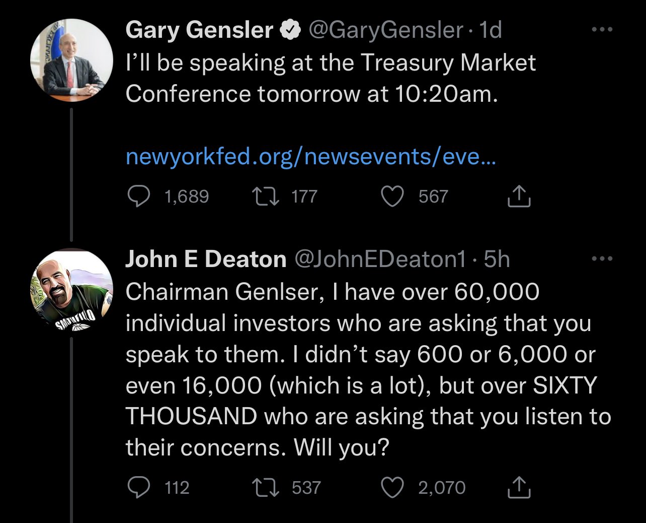 Gary Is Disrespectful to all XRP Holders Disgraceful He Protects Incumbents NOT US RETAIL INVESTORS Your Silence Is Heard Loudly @GaryGensler @JohnEDeaton1 https://t.co/Y8Ct3o7Bpy