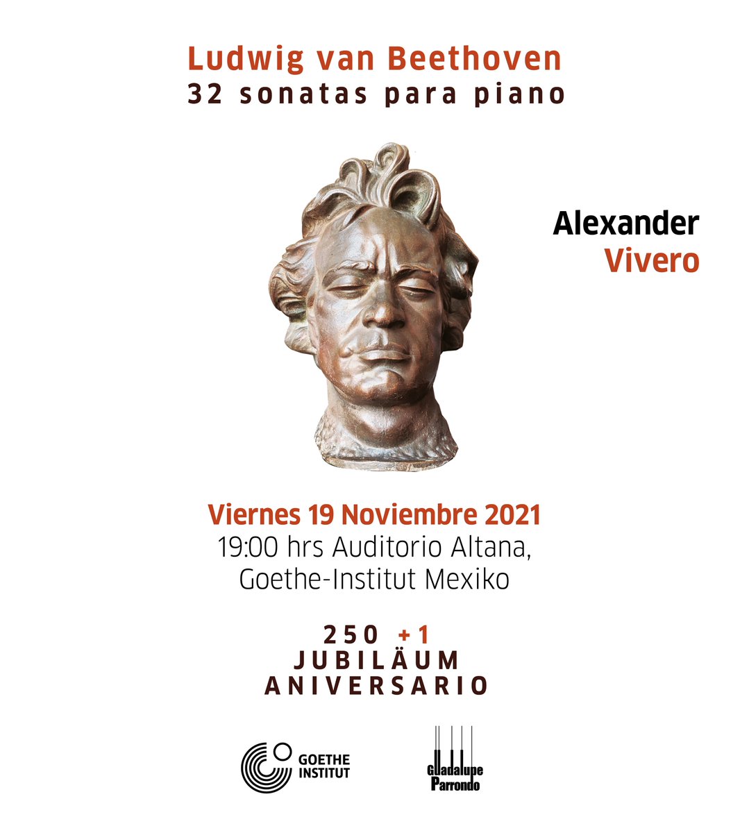 GI_Mexiko's tweet photo. Celebramos en su 250+1 cumpleaños a #Beethoven con una serie de recitales. 
Comenzamos este viernes19.11.21, 19 hrs. Tonalá 43, col. Roma.
Presentando al joven prodigio @alexandervpiano interprentando las sonatas  para piano 9ª, 5ª y 6ª
Boletos aquí: https://t.co/YsEAJkyXKZ https://t.co/QK7PnMBrV4