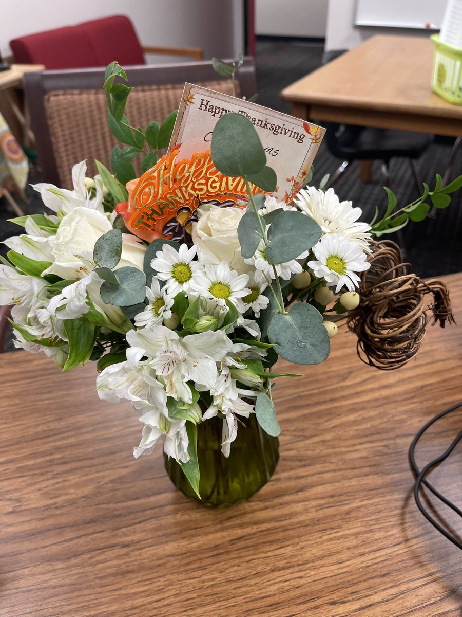 Super excited about my November floral arrangement from Brazosport Floral, our high school floral design class. So beautiful! #BISDpride