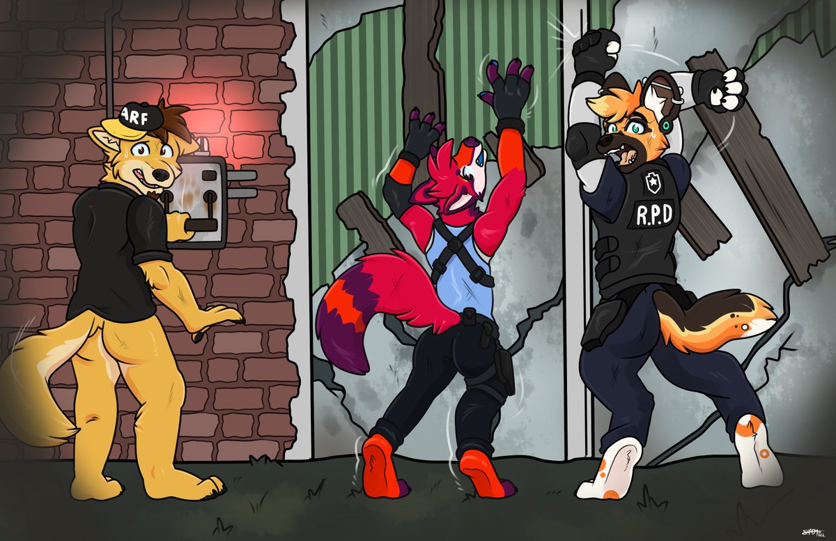 ...dbd-inspired piece for @KylerWildDog , @DaxterDingo and @PyxeTheFox ! 