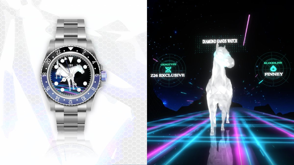 In 1821 the first chronograph was invented to time horse races. Now, 200 years later we're giving away 1 DHWatch and 1 ZED-racehorse (unbred/unraced/rare coat). Talk about the metaverse! 
0️⃣ JOIN discord.gg/EYB5rdGG98
1️⃣ FOLLOW, LIKE &amp; RT
2️⃣ TAG 2 FRIENDS
 #zedrun #NFTGiveaways