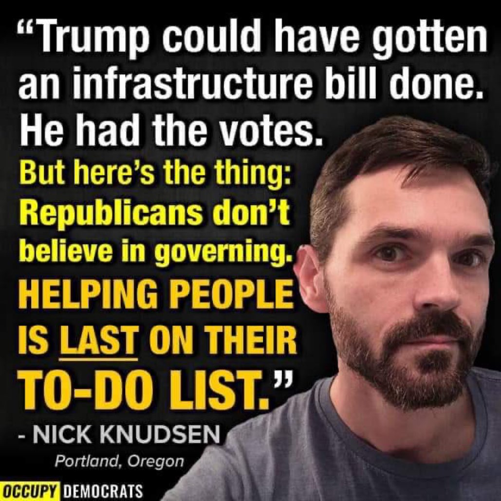NickKnudsenUS's tweet photo. I got meme’d. Thanks, @OccupyDemocrats. #DemocratsDeliver https://t.co/rw6BaSCela