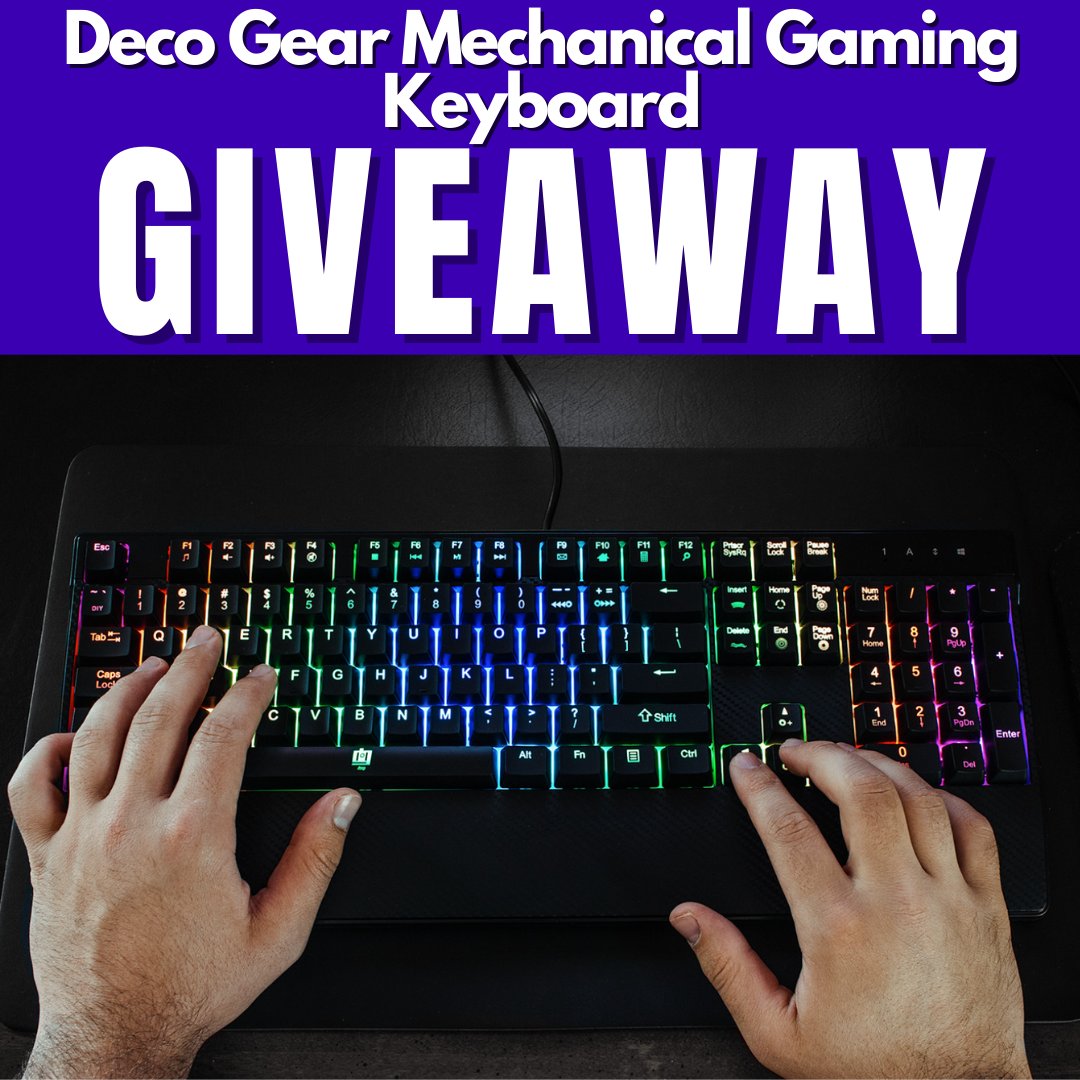 deco_gear's tweet photo. 💥NEW GIVEAWAY ALERT💥

We are excited to announce that we are giving away a Deco Gear Mechanical Gaming Keyboard!

To enter:
1. MUST FOLLOW US —> @deco_gear
2. RETWEET this post
3. TAG a friend who would love to win! (more tags= more entries)

Winner selected on December 7th! https://t.co/JJVD0zXEne