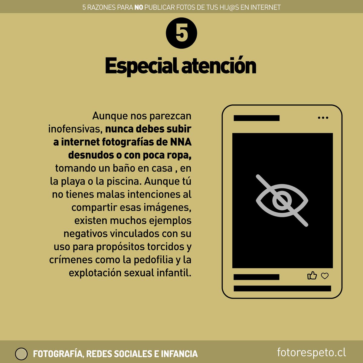 fotorespeto's tweet photo. 5 razones para no publicar fotos de tus hij@s en redes sociales e internet (2a parte).
Conoce el proyecto @fotorespeto y descarga la guía desde https://t.co/pjZkZwU1Os https://t.co/x7OMGYQHYl