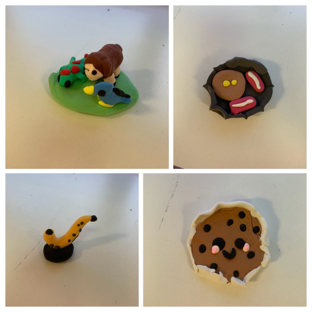 MYESartFCPS's tweet photo. 4th grade modeling clay choice projects! This was the first year I have used model magic, it’s a great medium and the students love it! https://t.co/btnGKQ6IGk