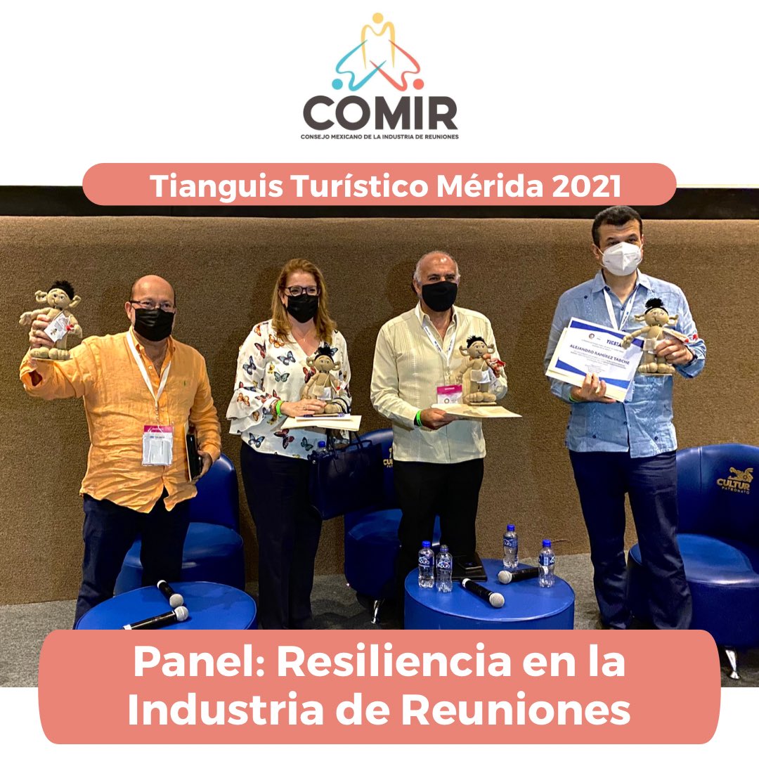COMIR_'s tweet photo. En la agenda del #TianguisTurísticoMérida tuvimos la oportunidad de compartir y reflexionar sobre puntos de mucho valor en este proceso de reactivación y recuperación bajo una nueva normalidad.

Puedes ver una breve parte🙌🏼 en el siguiente link:
✅ https://t.co/5gRwT6hx5F https://t.co/IB4bJj3icK