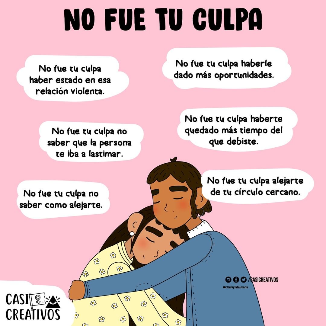 No fue tu culpa.

#ViolenciaDeGenero