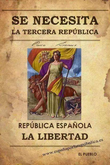 BenetBeca's tweet photo. #CambioARepublica 
URGENTEMENTE SE NECESITA 
LA TERCERA REPÚBLICA https://t.co/yZ1fd5OM3I