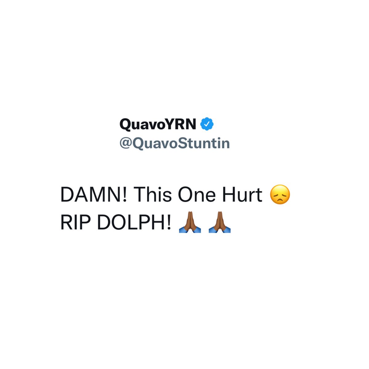 WORLDSTAR's tweet photo. Rappers tweet after the passing of Young Dolph 🙏🕊 #RIPYoungDolph https://t.co/JTsg1vl7tr