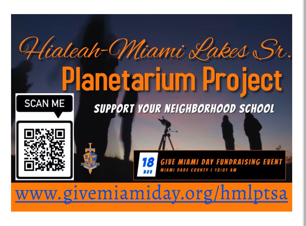 Please consider donating to our HML project on Give Miami day Nov 18.