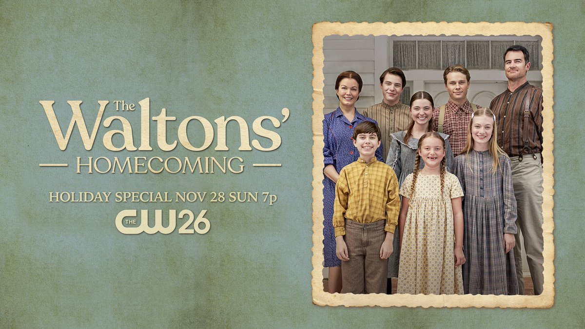 Watch The Waltons' Homecoming Sunday at 7P on CW26.pic.twitter.com/vqp...