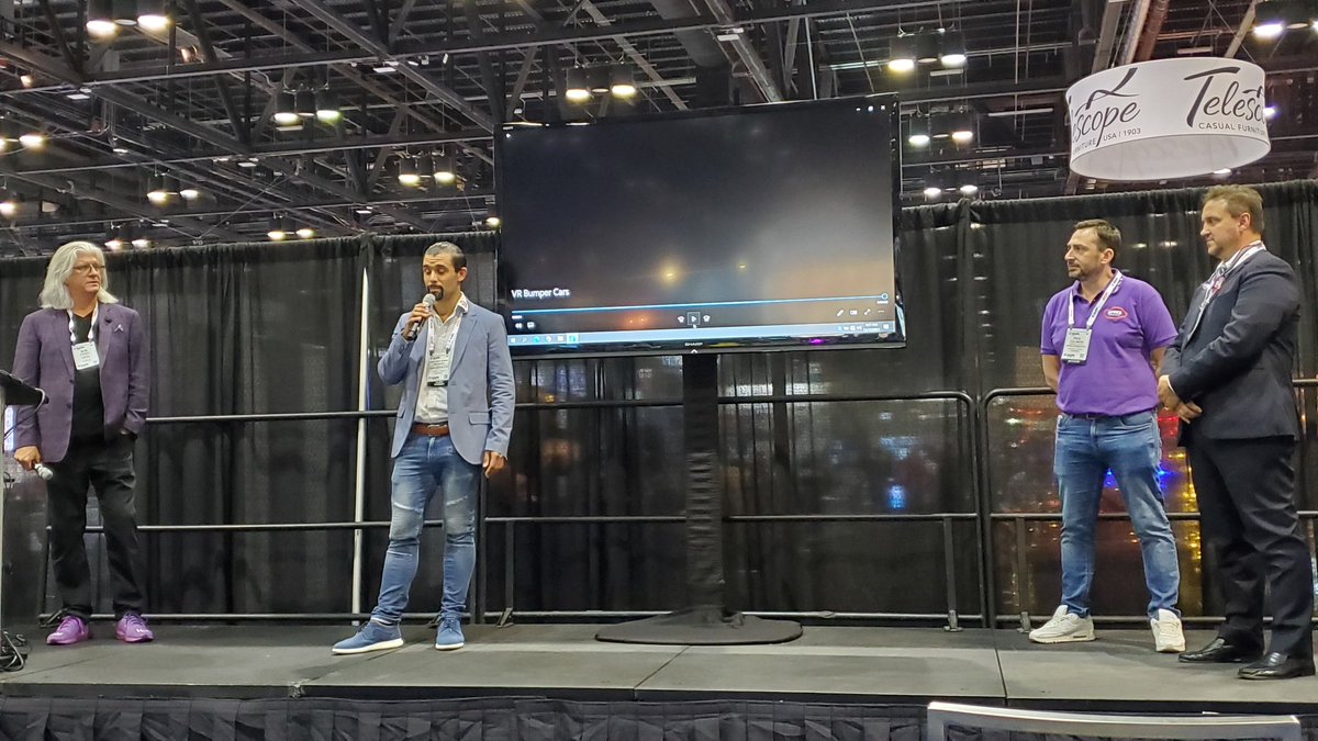 aceonlineorg's tweet photo. .@SpreeVR & #IEPark are sharing news re their Vitual Reality Bumper Car project at @Sala_group in the Kingdom of Saudi Arabia + Upgrading current bumper cars to be #BumperCarsWithABrain at #IAAPAExpo 2021 - #IAAPAExpos #RideWithACE https://t.co/1lQIpYlTea