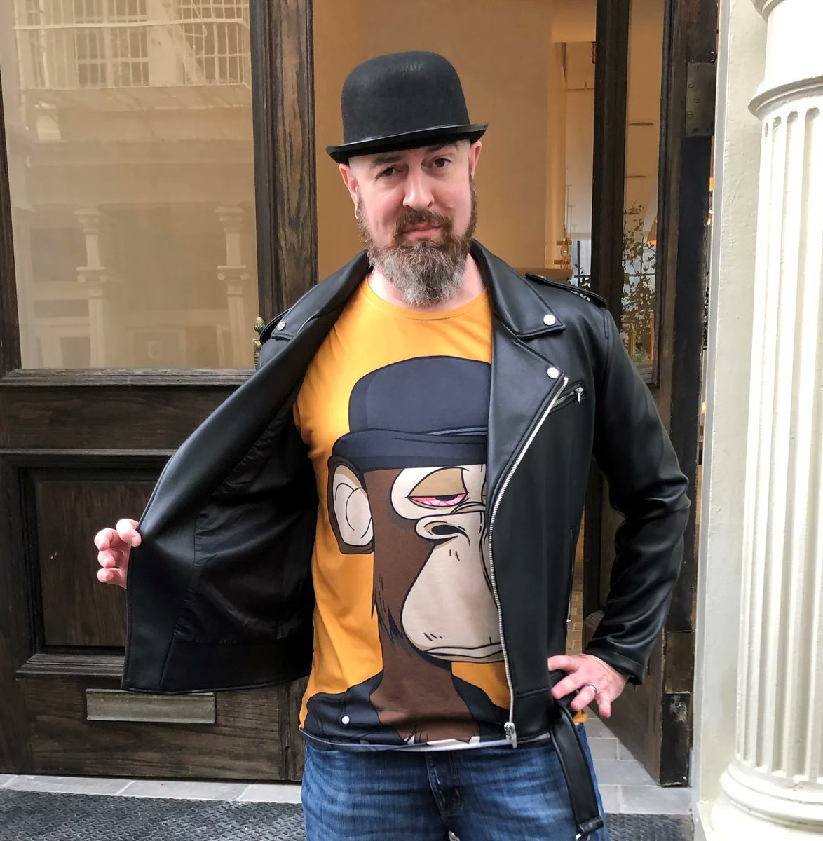 inputmag's tweet image. An attendee, who originally paid a &quot;little over a grand&quot; for his ape, recently got an offer for $185K, but turned it down. Does it have a price? “My unofficial answer is a million, I guess. But my other unofficial answer is: I wouldn’t sell it,&quot; he says. inputmag.com/culture/bored-…