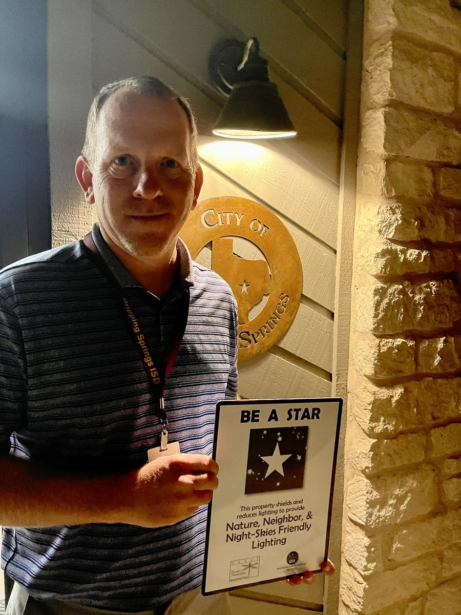 DSISDHollyMK's tweet image. Thanks to the @CODSofficial for recognizing @WSES_Tiger as a dark sky compliant campus for our community. I appreciate our construction team including this as part of their planning for this beautiful campus. #iamdsisd