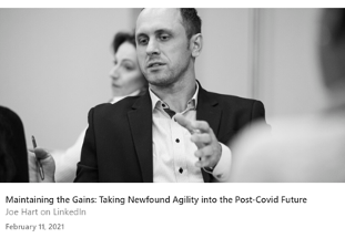How does your organization encourage a culture of agility?Maintaining the Gains: Taking Newfound Agility into the Post-Covid Future 
buff.ly/3sYAIol

#agility #innovativeleadership #dalecarnegie