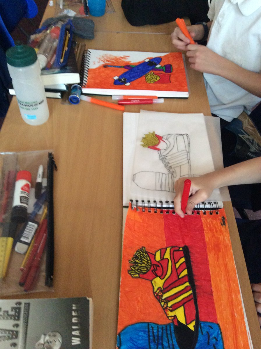 Year6Hanwell's tweet photo. Today, Year 6 were creating rhyming couplets in Guided Reading and finishing some incredible art work with Ms Bond! https://t.co/AgHAC2zAGX