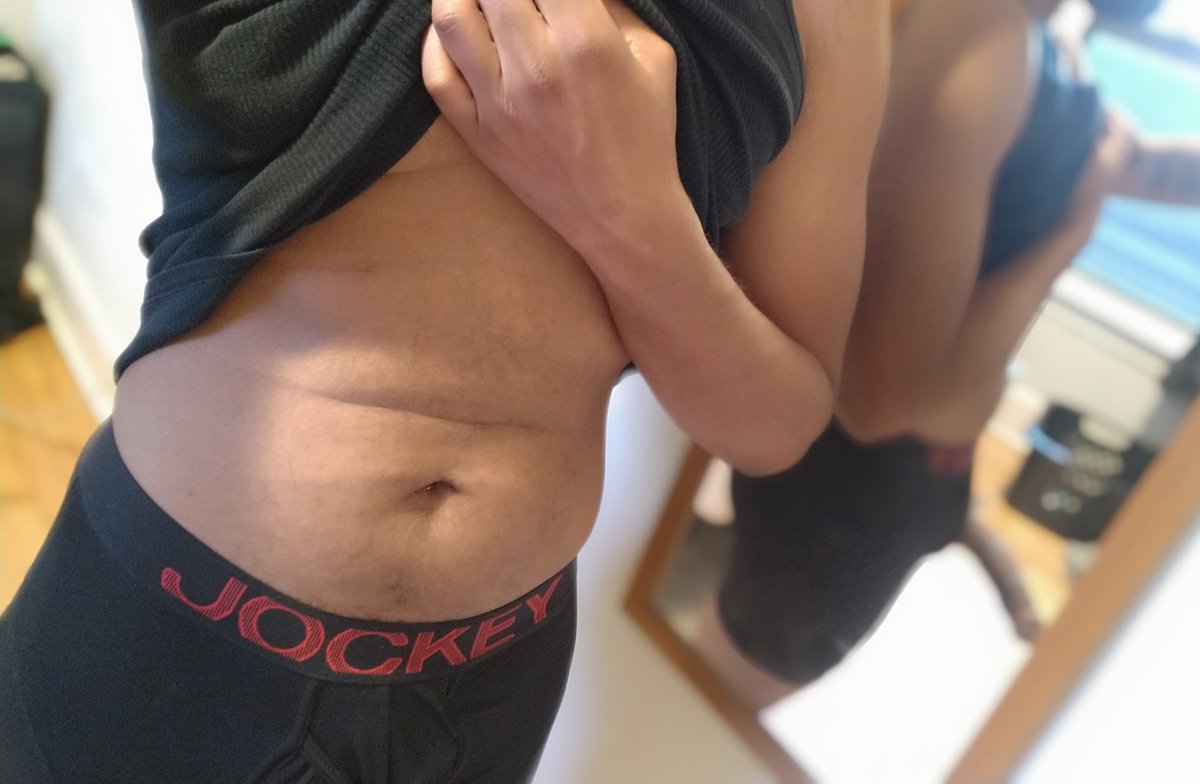 Dad bod still there. At least I cleaned my mirror! 😏 #nsfw #blackandsexy #dadbod #bimen