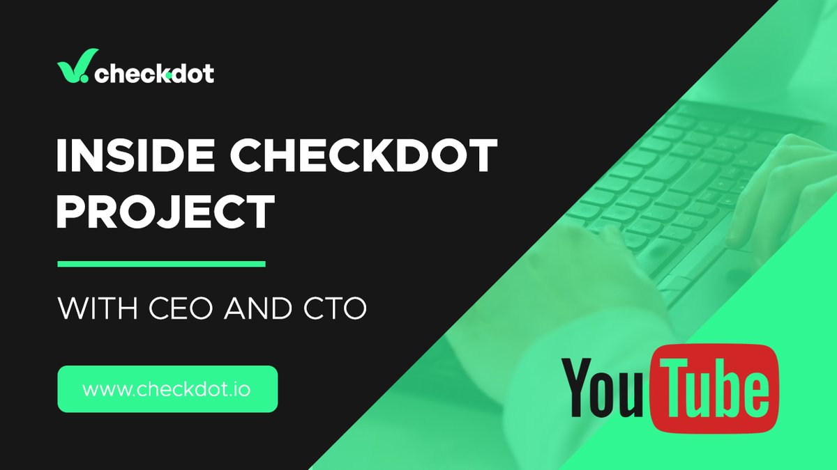 Checkdot_proto's tweet photo. ✅NOW YOU CAN FIND US ON YOUTUBE
We created the CheckDot Youtube channel
In our first video, the CEO and CTO talk openly about the first days after listing on PancakeSwap
https://t.co/o4CVKrLjGa
#checkdot #cdt #crypto #blockchain #bsc #pancakeswap #smartcontractverification https://t.co/OMbDCP6ujD