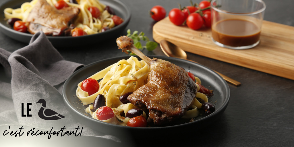 En braisés ou en mijotés, cuites au four ou confites, nos cuisses de canard sont toujours une bonne option pour un souper savoureux! Apprenez-en davantage >> bit.ly/2XqpWg4