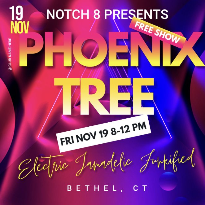 jbplaceholder22's tweet photo. #livemusic #jamband Fri Nov 19 2021 8pm Notch 8 Bethel CT
#jambands #ctmusicscene #ctbands #ctmusicians #ctmusic #ctlivemusic #ctevents #ctnightlife #ctrestaurants #ctbrewery #ctbars #danbury #bethel #connecticut #danburyct #bethelct #newtownct #reddingct #woodburyct https://t.co/Khg5byleFB