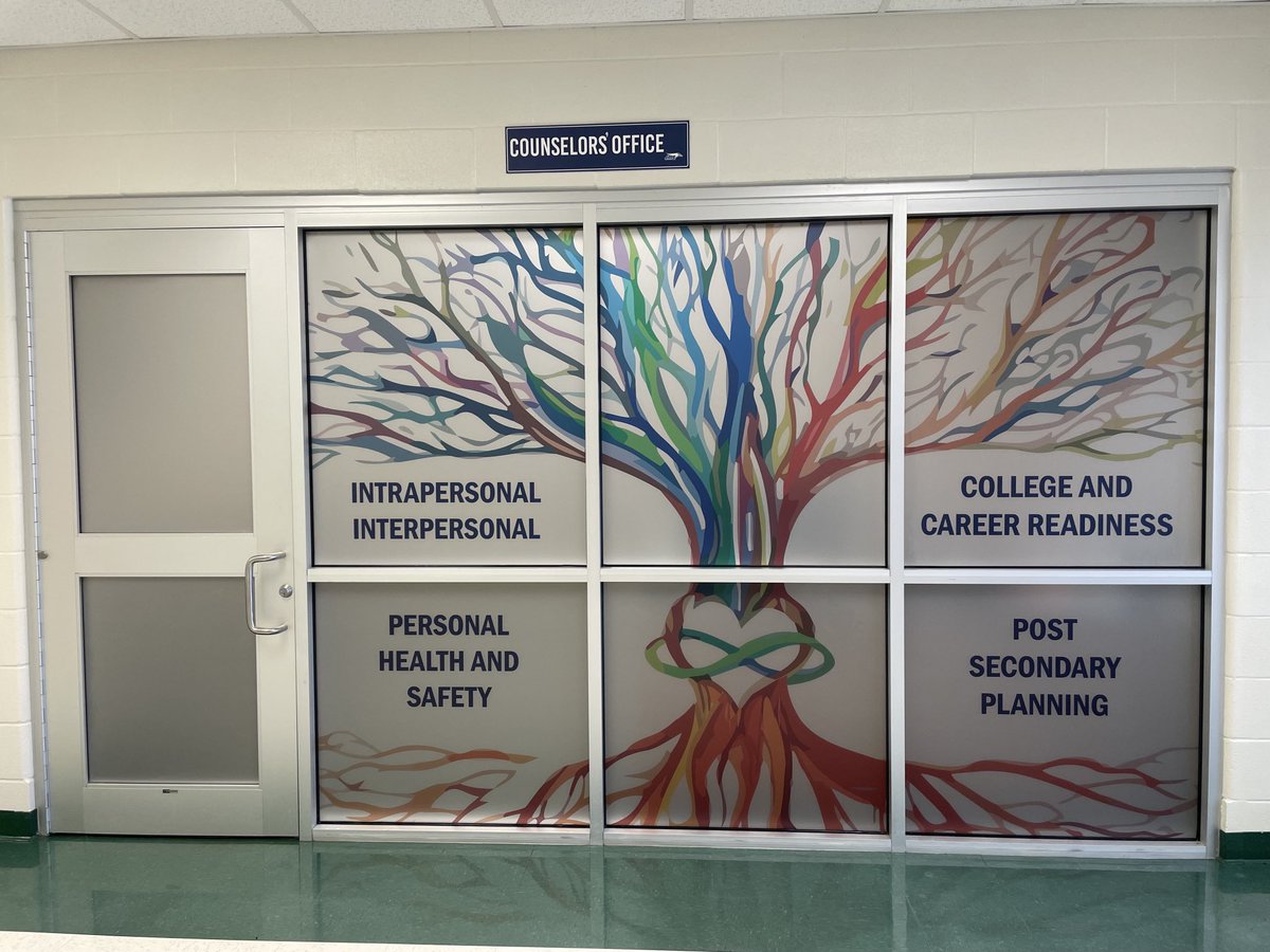 NISDJefferson's tweet photo. Our new counselors windows! 💙🤍 https://t.co/CbU3TsC9RI
