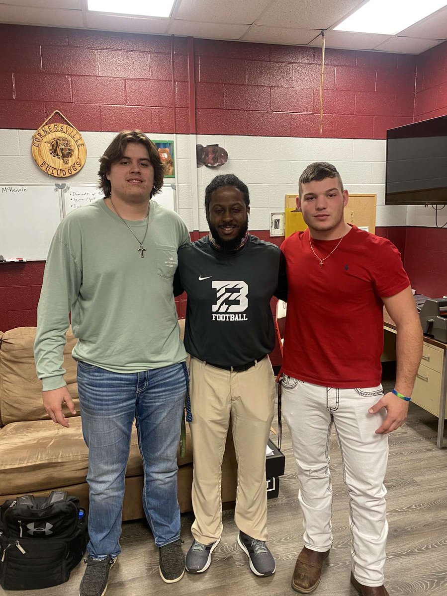 Had a great talk today with @CoachJBrowno11 , Thanks for the visit coach. <a href="/BU_FootballTN/">Bethel University Football (TN)</a>