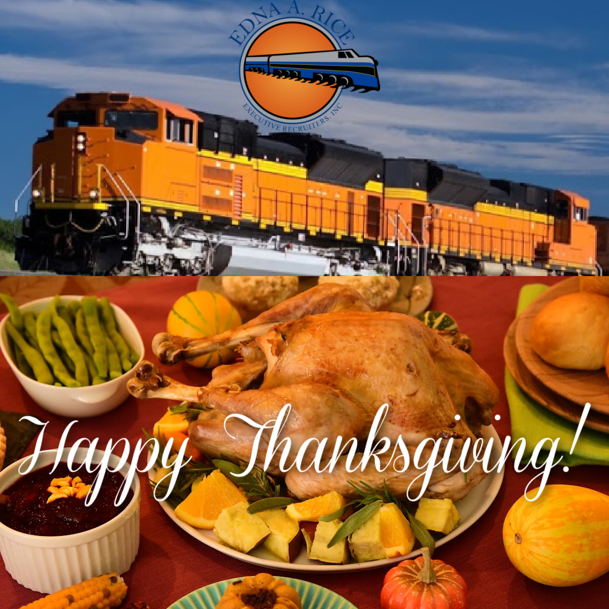 We wish for you and yours a warm and wonderful Thanksgiving!
#ednaarice
#railrecruiting
#railjobs