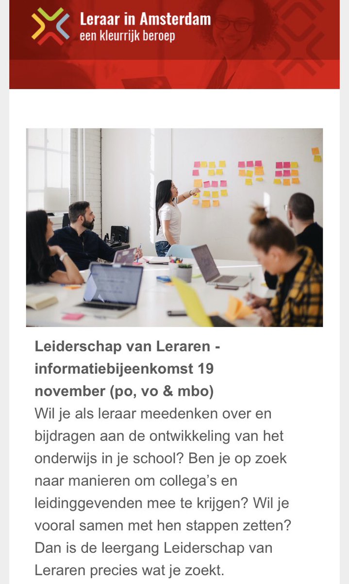 Leraar in Amsterdam, een kleurrijk beroep (@lleraren) on Twitter photo 