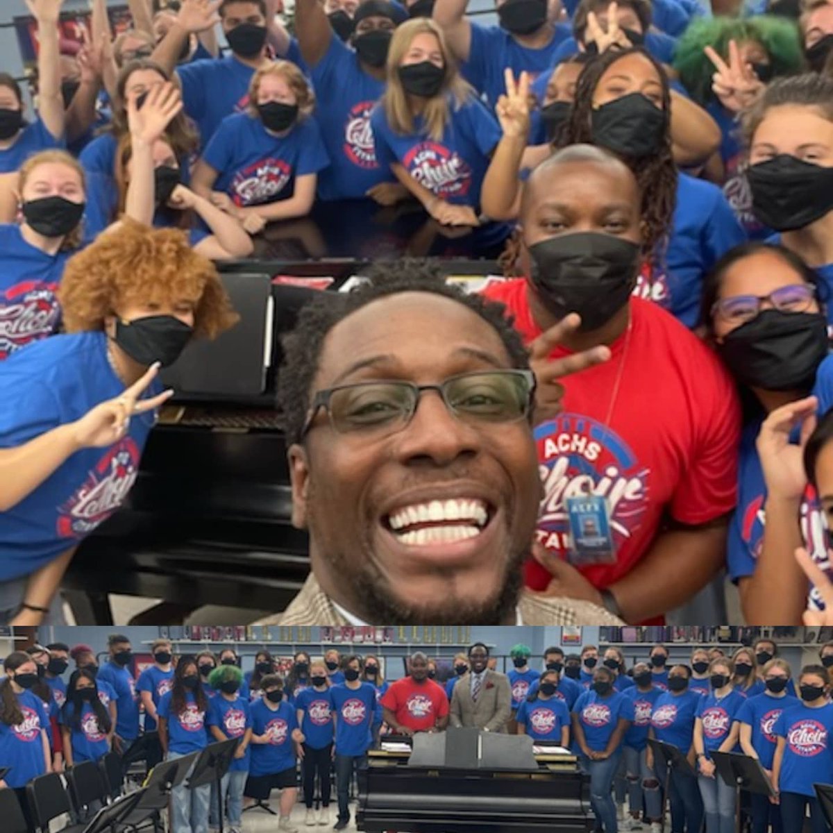 ACTitansChoir's tweet photo. Now THAT was fun‼️We all had a blast. Thank you Dr. Jeffery Redding and Grammy In The Schools for pouring into my students today. We're definitely doing this again! 😁 Lives forever changed!🎶@AlexCityTitans @ACPSk12 @PrincipalTitan https://t.co/Tvk4zjgDRo