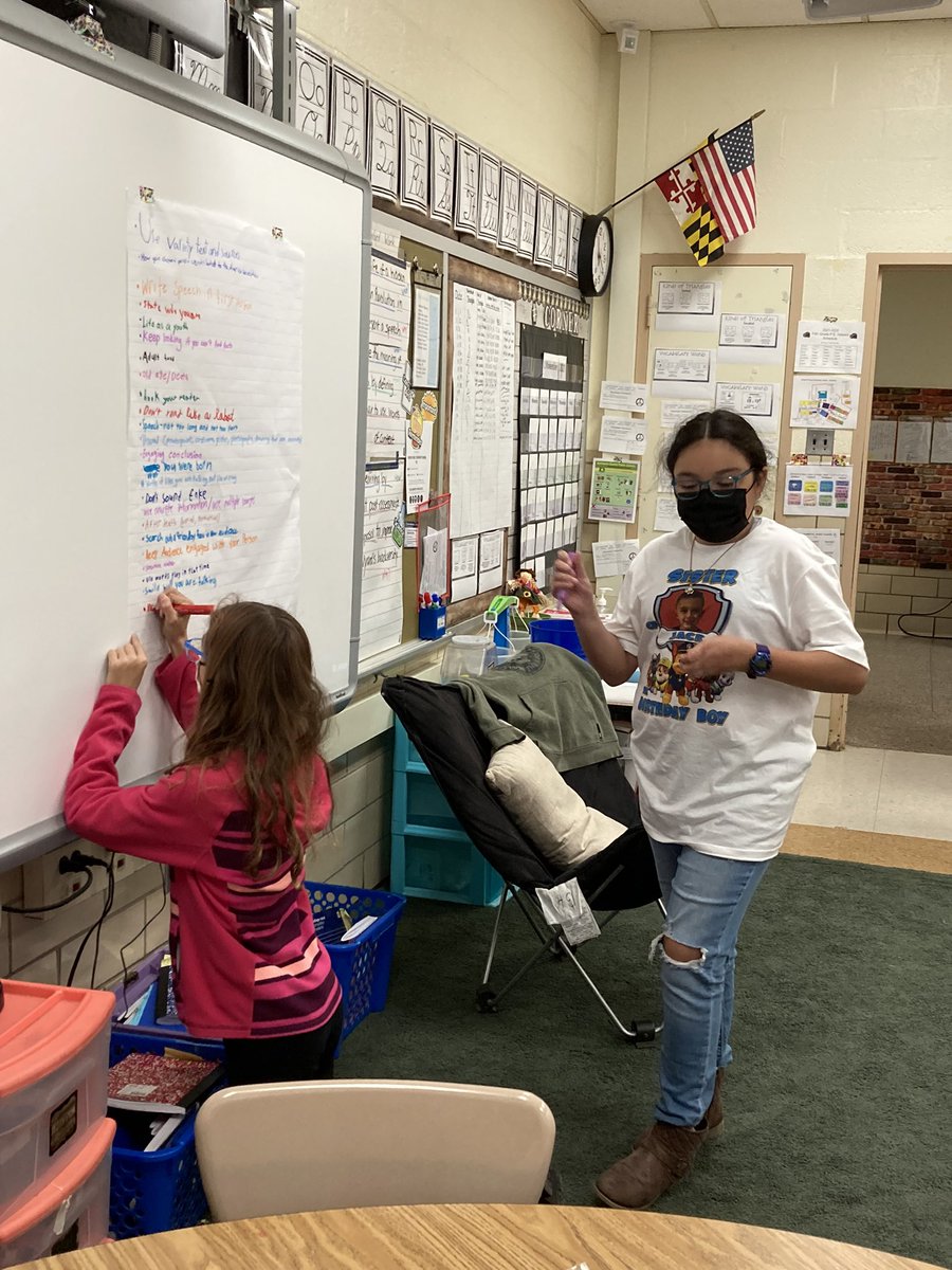 MrsBHsClass1's tweet photo. Breaking down the directions and rubric to develop a “success criteria” for our Living Museum speeches. #rfesaew #bcpsAEW @missyfanshaw @RodgersForgeES https://t.co/GbzWACcNFG