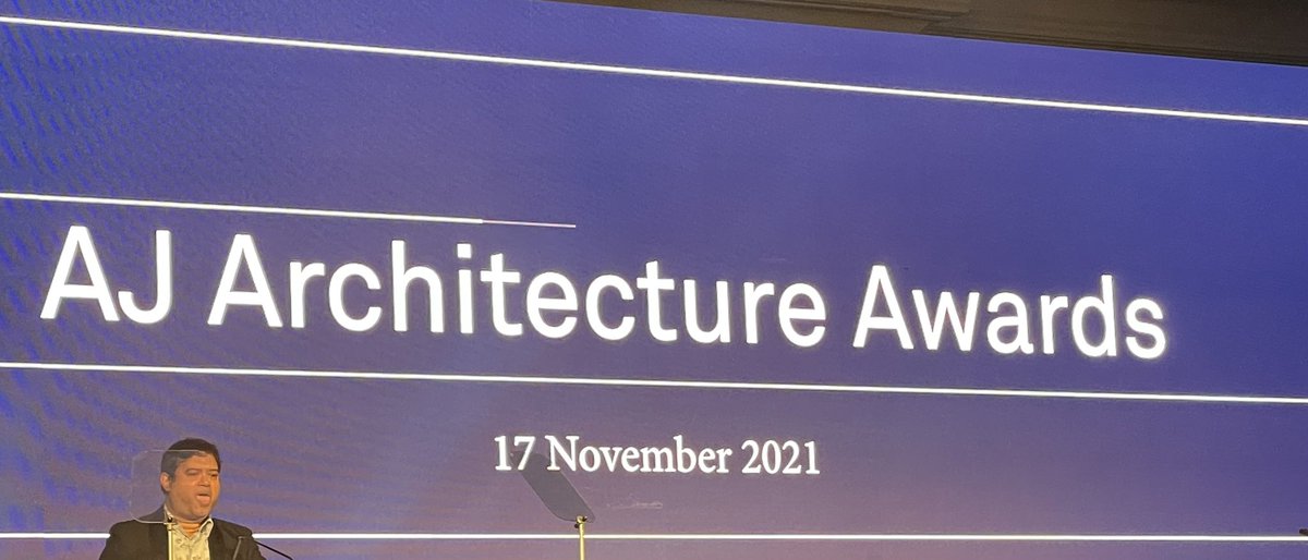 It doesn’t happen but if it happens… #AJArchAwards #Brydenwood #goldeneye