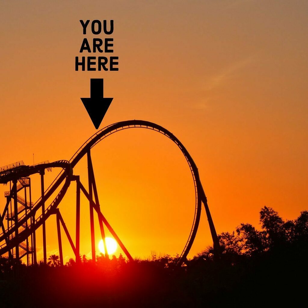 PatrickRockey's tweet photo. Keep your arms inside the weather ride at all times. #rollercoasterweather #whiplashweather #hrweather #vawx #ncwx https://t.co/G5lFgjA9c3 https://t.co/DmA5qHyLxk