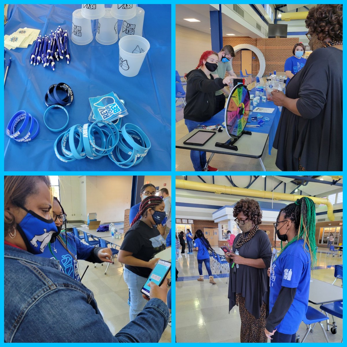 Kimberl96516855's tweet photo. Rev Your Bev @BHSBulldogsbcps was a huge success!  Students &amp; staff came by during lunch &amp; tried our flavored water combinations, won prizes, &amp; learned how simple it is to make healthier lifestyle choices. Thank you @ystreetva for making this possible 💦 https://t.co/0BawR9mBCR