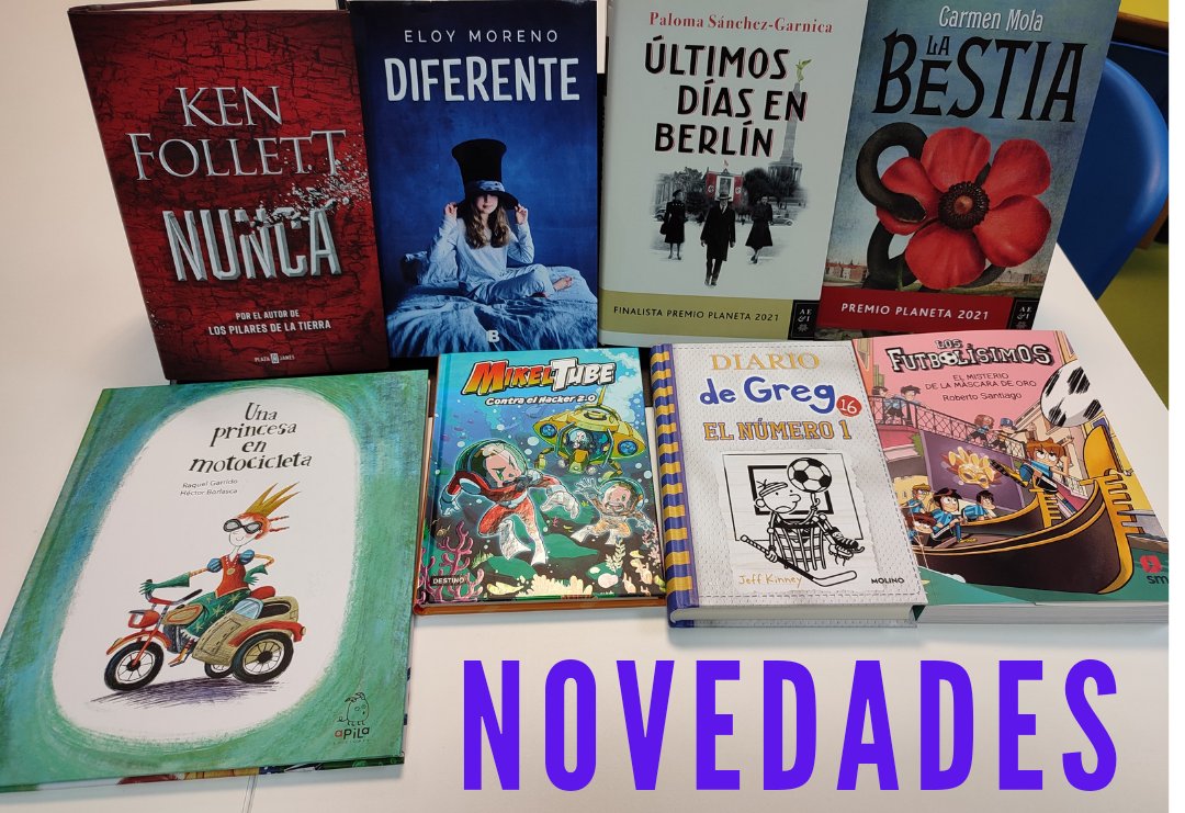 bibcullarvega's tweet photo. #Novedades #biblioteca #CúllarVega #PremiosPlaneta https://t.co/pSlDv9adEG