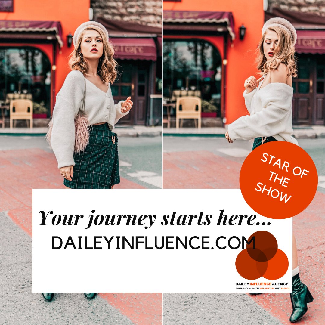 DaileyInfluence's tweet photo. Your journey starts here... Visit https://t.co/3R8A7l2DSd and join our platform free of charge. W

#daileyinfluence #influenceragency #influencermarketing #brandssearchinginfluencers https://t.co/s69x0DPzhd