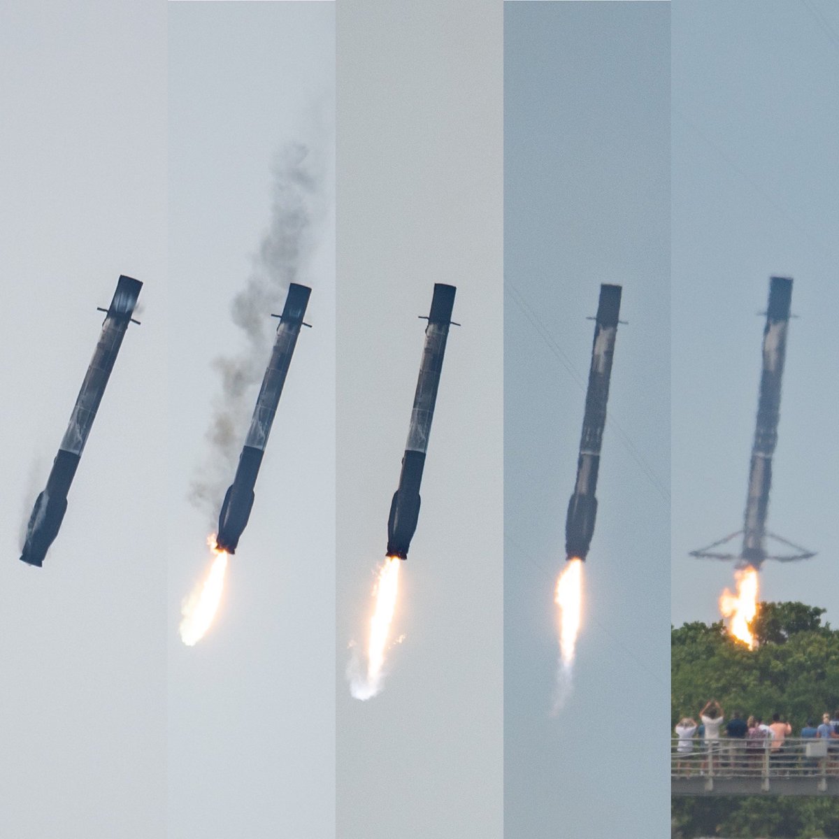 mbrostphotos's tweet photo. The full landing burn of B1060 during the transporter-2 mission. Can’t wait to get back out there for another launch soon, hopefully another RTLS. #SpaceX #falcon9 https://t.co/8aoyaMIiZa