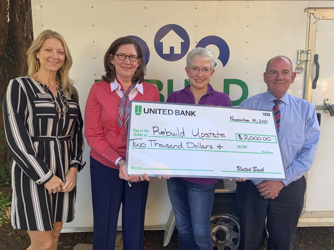 Thank you, United Bank for your recent donation. These funds will help repair homes so more South Carolina neighbors have safer, affordable homes. 
<a href="/BankWithUnited/">United Bank</a>
 
#BankWithUnited