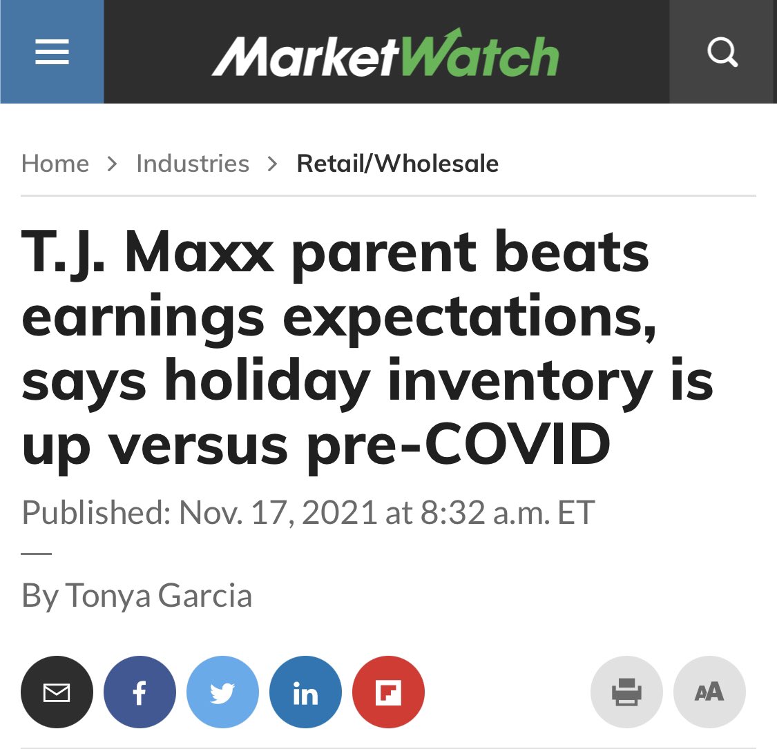 HarrisWarRoom's tweet photo. The top retailers in the United States all say that they are prepared for holiday shopping, and some even have more inventory than before COVID, but that doesn’t fit @CNN’s narrative.
The only thing bleak about this is CNN’s constant need to mislead the American people. https://t.co/qWeAnUmRRm