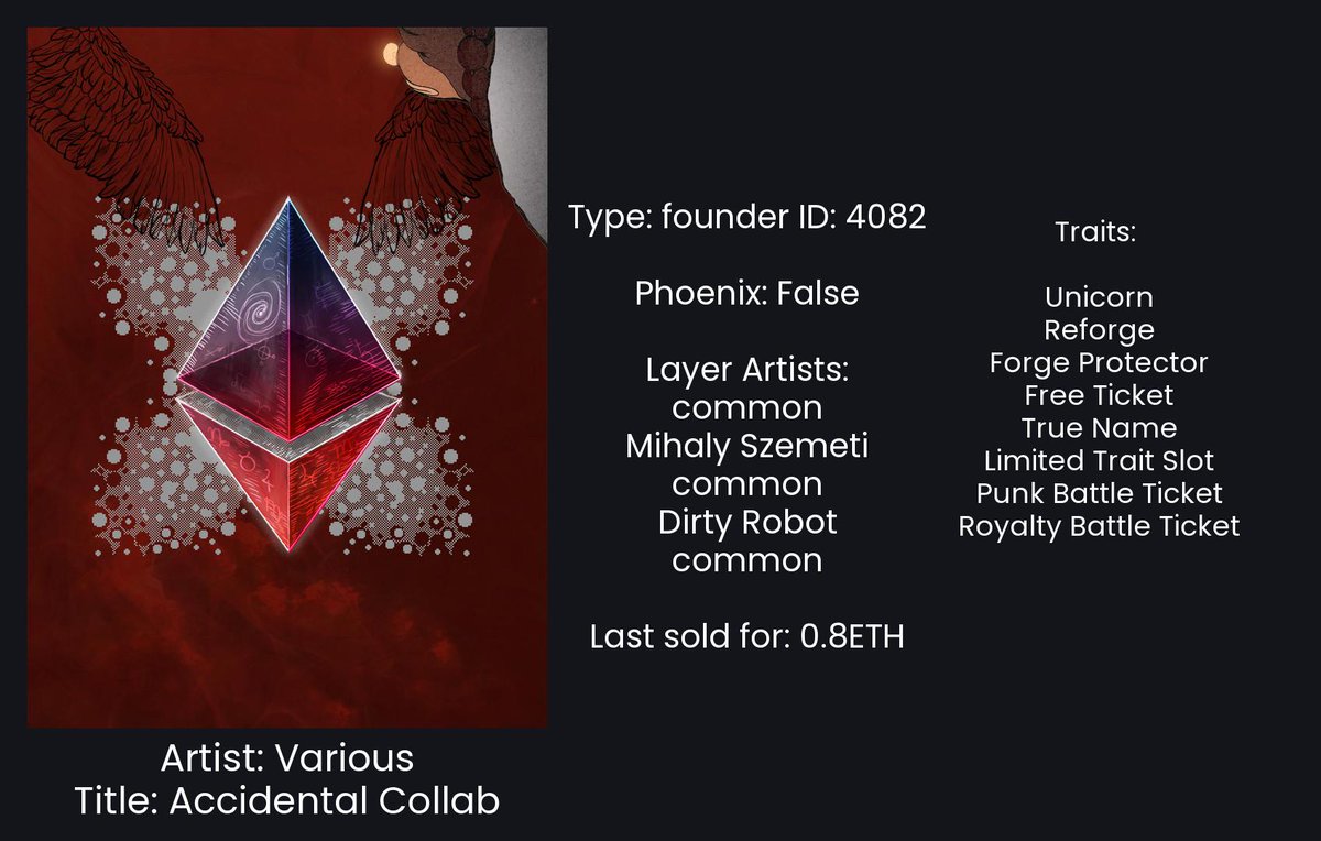 ethercardsbot's tweet image. EC 4082 listed for sale for 0.43ETH ($1831.37) explorer.ether.cards/#/founder/4082 opensea.io/assets/0x97ca7… #ethercards