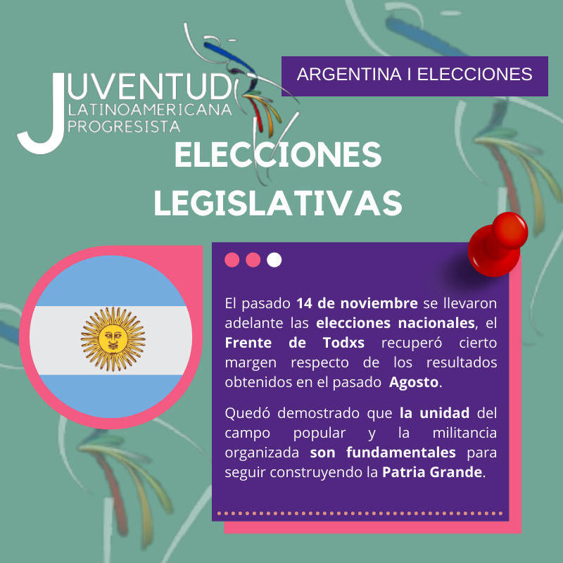 JLAProgresista's tweet photo. 📌 #MoodAmericaLatina
Hoy el #mood es Argentina 🇦🇷 y sus elecciones legislativas
🎆🎆🎆🎆🎆
#jlap
#SomosProgresistas
#SomosProgreso https://t.co/7dL2blk490