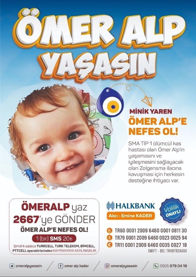 Prof.Dr.Serkan Kader (@srknkader) on Twitter photo Sevgili <a href="/DemetAkalin/">Demet Akalin</a> SMA Tip 1 hastası Ömer Alp’e desteklerinizi bekliyoruz. Valilik onaylı kampanyası % 16 da. Lütfen bu zorlu mücadelesinde Ömer Alp’i yalnız bırakmayın!!!
<a href="/omeralpyasasin/">ÖMER ALP KAZANDI</a> Sevgili <a href="/DemetAkalin/">Demet Akalin</a> SMA Tip 1 hastası Ömer Alp’e desteklerinizi bekliyoruz. Valilik onaylı kampanyası % 16 da. Lütfen bu zorlu mücadelesinde Ömer Alp’i yalnız bırakmayın!!!
<a href="/omeralpyasasin/">ÖMER ALP KAZANDI</a>