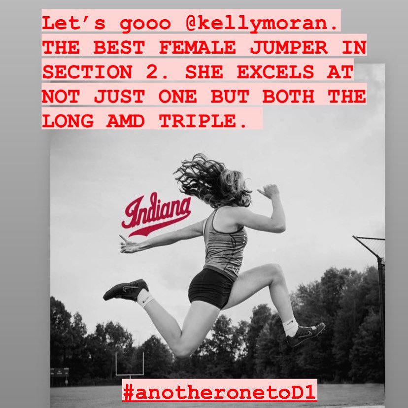 Not since her sister in 2015 has Stillwater produced such a dominating and versatile jumper as Kelly Moran, excelling in not one but both the long and triple.    Love you  Congratulations on your commitment to Indiana.   <a href="/MileSplitNY/">MileSplit NY</a> <a href="/TUSidelines/">James Allen</a> <a href="/jim_schiltz/">Jim Schiltz</a>  <a href="/stillh2o_sports/">StillH2O Sports</a>