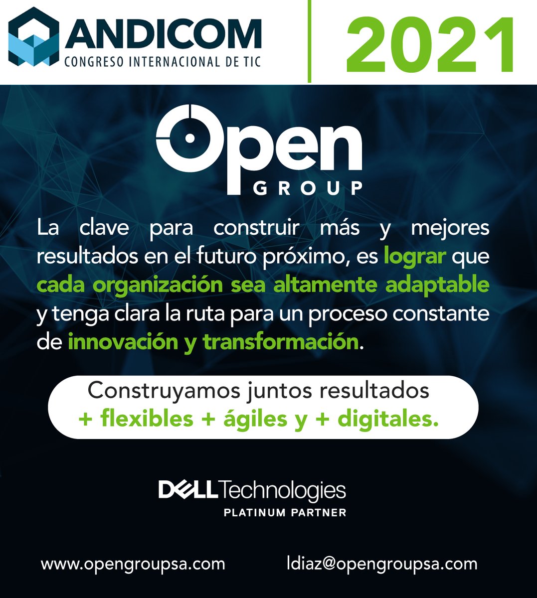 opengroupsa's tweet image. Estamos con algunos de nuestros clientes en el ANDICOM 2021. Queremos continuar acompañándolos en su transformación digital con soluciones tecnológicas a la medida de su estrategia empresarial:

#Tecnología #ANDICOM2021