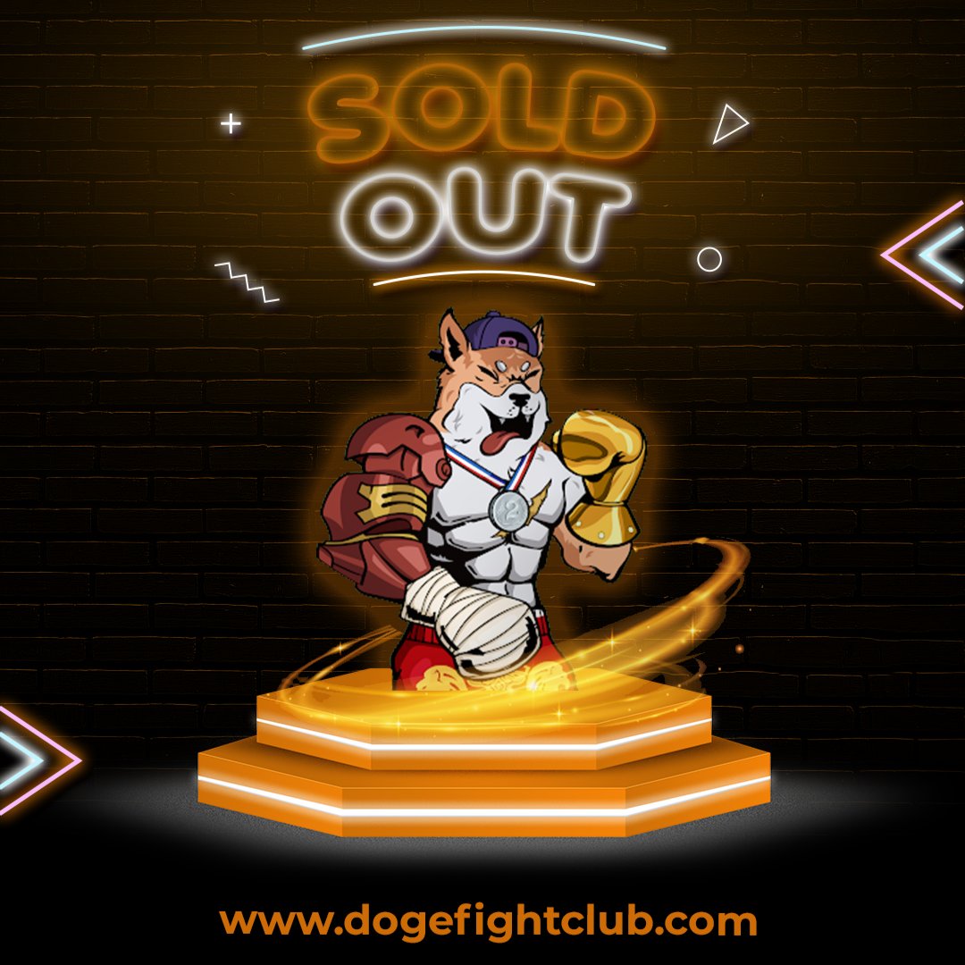 fight_doge's tweet photo. We just sold out !!  🎉🎉 

And with that, we're happy to announce that we're already doing our first giveaway for all DFC holders:

Post a picture of your DFC with the Hashtag #WeAreDFC to participate.

A winner will be selected from the hashtag in the next 24 hours! https://t.co/DT46KantOE